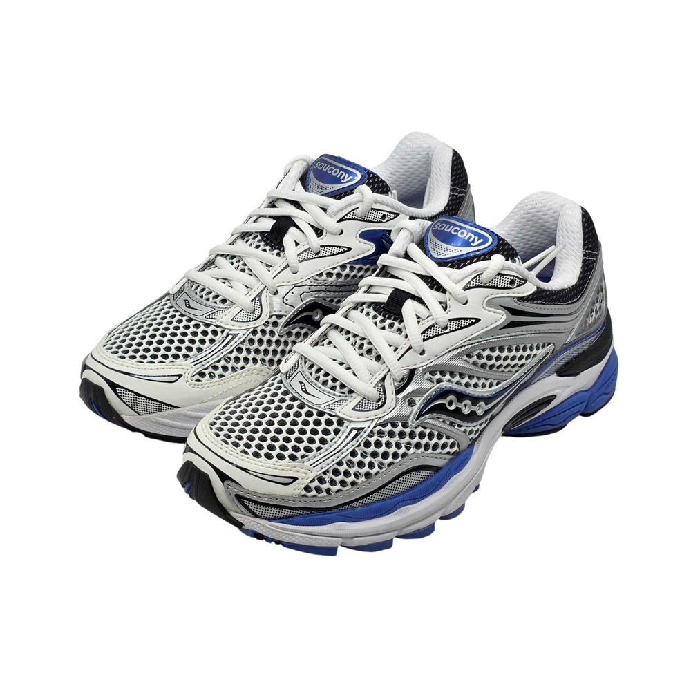 Saucony ProGrid Omni 9 Running Shoes Size Women's 7 Men's 5.5 Silver Blue NEW